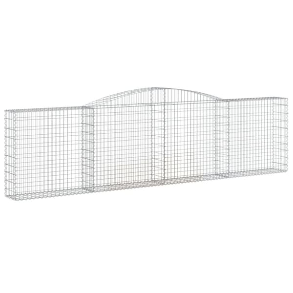 vidaXL Kaarevat kivikorit 3 kpl 400x30x100/120 cm galvanoitu rauta