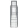 Pikkukuva 5 / 6: vidaXL Kaarevat kivikorit 7 kpl 400x50x120/140 cm galvanoitu rauta