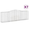 Pikkukuva 2 / 6: vidaXL Kaarevat kivikorit 7 kpl 400x50x120/140 cm galvanoitu rauta