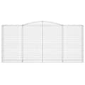 Miniatyrbilde 4 av 6: vidaXL Gabionkurver buede 3 stk 400x50x180/200 cm galvanisert jern