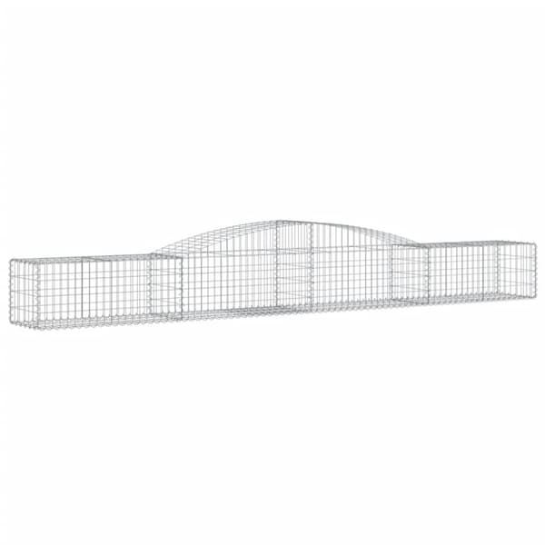 vidaXL Kaarevat kivikorit 5 kpl 400x50x40/60 cm galvanoitu rauta