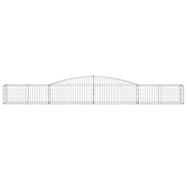 vidaXL Kaarevat kivikorit 5 kpl 400x50x40/60 cm galvanoitu rauta