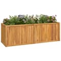 Miniatyrbilde 3 av 8: vidaXL Høybed 150x50x50 cm heltre teak