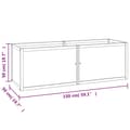 Miniatyrbilde 8 av 8: vidaXL Høybed 150x50x50 cm heltre teak