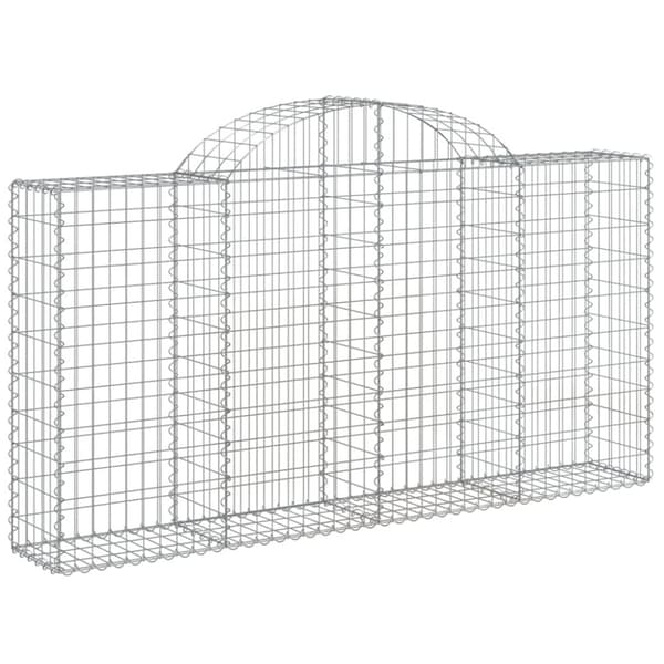 vidaXL Kaarevat kivikorit 3 kpl 200x30x100/120 cm galvanoitu rauta