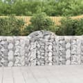 Pikkukuva 1 / 6: vidaXL Kaarevat kivikorit 3 kpl 200x30x100/120 cm galvanoitu rauta