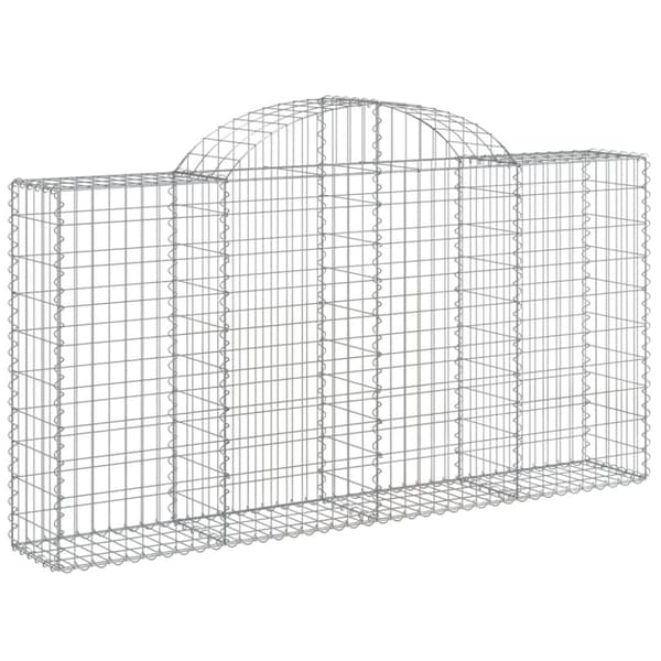 vidaXL Kaarevat kivikorit 18 kpl 200x30x100/120 cm galvanoitu rauta