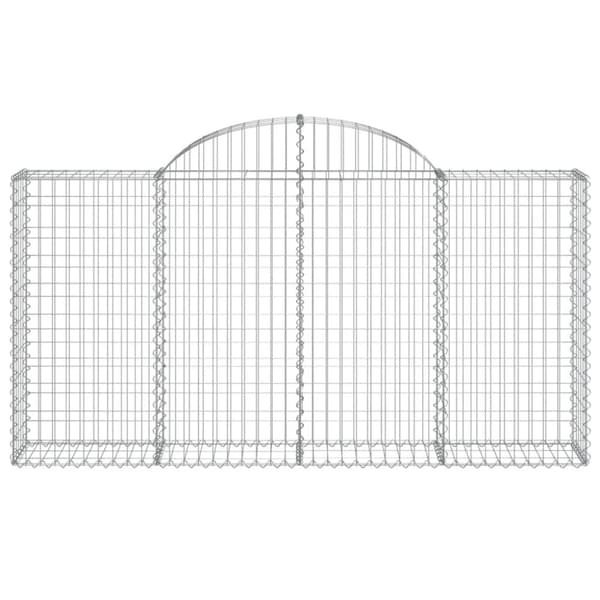 vidaXL Kaarevat kivikorit 18 kpl 200x30x100/120 cm galvanoitu rauta