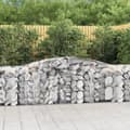 Miniatyrbilde 1 av 6: vidaXL Gabionkurver buede 20 stk 400x50x80/100 cm galvanisert jern