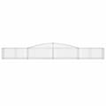 Miniatyrbillede 4 af 6: vidaXL buede gabionkurve 9 stk. 400x50x40/60 cm galvaniseret jern