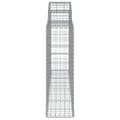 Miniatyrbilde 5 av 6: vidaXL Gabionkurver buede 5 stk 200x30x100/120 cm galvanisert jern