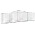 Pikkukuva 3 / 6: vidaXL Kaarevat kivikorit 4 kpl 400x50x100/120 cm galvanoitu rauta