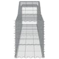 Miniatyrbild 5 av 6: vidaXL Gabioner bågformade 4 st 400x50x60/80 cm galvaniserat järn