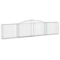 Miniatyrbilde 3 av 6: vidaXL Gabionkurver buede 3 stk 400x30x80/100 cm galvanisert jern