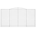 Miniatyrbillede 4 af 6: vidaXL buede gabionkurve 6 stk. 400x50x200/220 cm galvaniseret jern