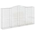 Pikkukuva 3 / 6: vidaXL Kaarevat kivikorit 10 kpl 400x50x200/220 cm galvanoitu rauta