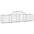 Miniatyrbillede 3 af 6: vidaXL buede gabionkurve 25 stk. 200x30x40/60 cm galvaniseret jern