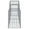 Miniatyrbillede 5 af 6: vidaXL buede gabionkurve 25 stk. 200x30x40/60 cm galvaniseret jern