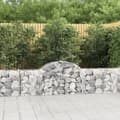 Miniatyrbilde 1 av 6: vidaXL Gabionkurver buede 15 stk 200x30x60/80 cm galvanisert jern
