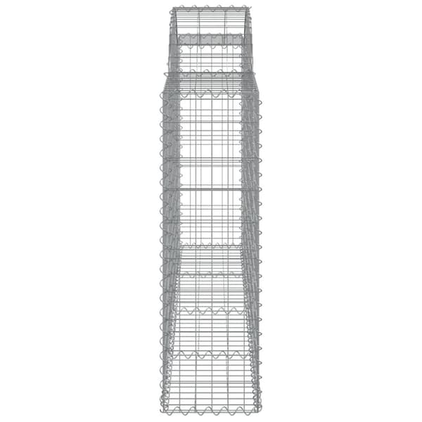 vidaXL Kaarevat kivikorit 8 kpl 200x30x100/120 cm galvanoitu rauta