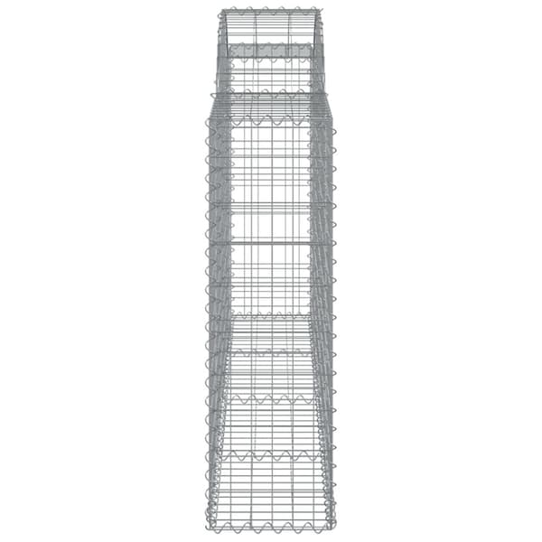 vidaXL Kaarevat kivikorit 6 kpl 200x30x100/120 cm galvanoitu rauta