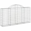 Pikkukuva 3 / 6: vidaXL Kaarevat kivikorit 7 kpl 200x30x100/120 cm galvanoitu rauta