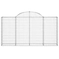 Pikkukuva 4 / 6: vidaXL Kaarevat kivikorit 7 kpl 200x30x100/120 cm galvanoitu rauta