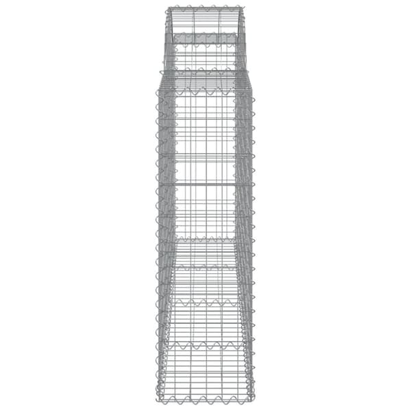 vidaXL Kaarevat kivikorit 7 kpl 200x30x100/120 cm galvanoitu rauta