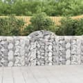 Pikkukuva 1 / 6: vidaXL Kaarevat kivikorit 7 kpl 200x30x100/120 cm galvanoitu rauta