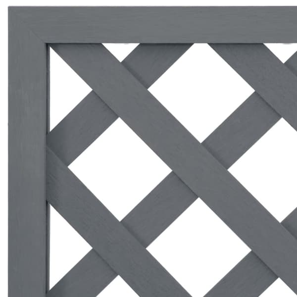vidaXL plantekasser med espalier 2 stk. 65x33x135 cm WPC grå