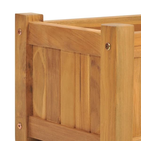 vidaXL Høybed 150x30x25 cm heltre teak