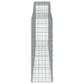 Pikkukuva 5 / 6: vidaXL Kaarevat kivikorit 2 kpl 400x50x140/160 cm galvanoitu rauta