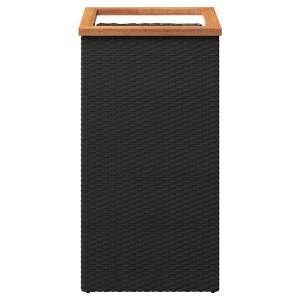 vidaXL plantekasse 40x40x80 cm polyrattan sort