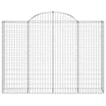 Pikkukuva 4 / 6: vidaXL Kaarevat kivikorit 4 kpl 200x30x140/160 cm galvanoitu rauta