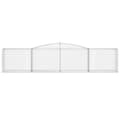 Miniatyrbillede 4 af 6: vidaXL buede gabionkurve 8 stk. 400x50x80/100 cm galvaniseret jern