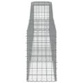 Miniatyrbillede 5 af 6: vidaXL buede gabionkurve 8 stk. 400x50x80/100 cm galvaniseret jern