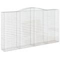 Pikkukuva 3 / 6: vidaXL Kaarevat kivikorit 2 kpl 400x50x220/240 cm galvanoitu rauta