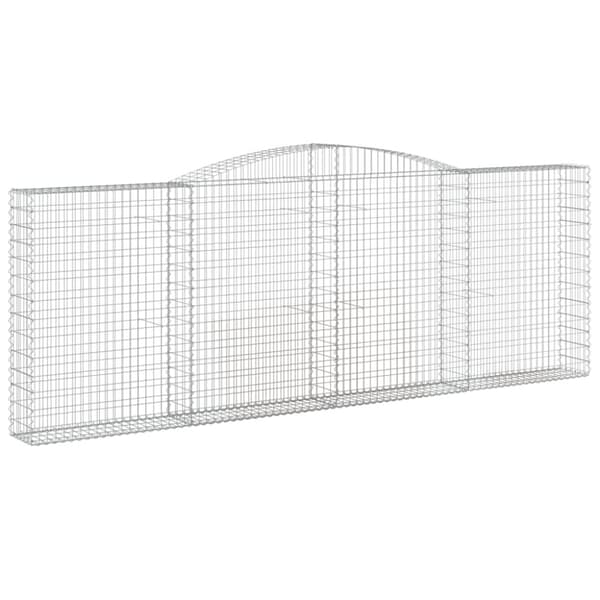 vidaXL Kaarevat kivikorit 8 kpl 400x30x140/160 cm galvanoitu rauta