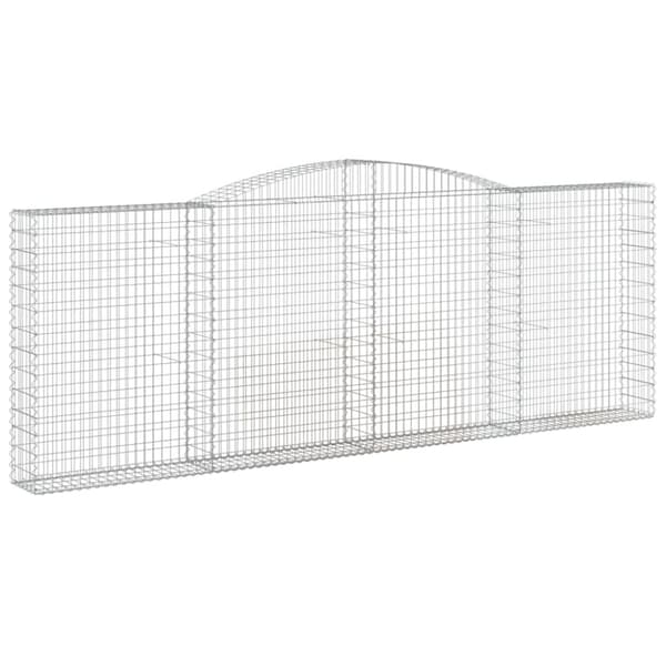 vidaXL Kaarevat kivikorit 10 kpl 400x30x140/160 cm galvanoitu rauta