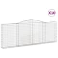Pikkukuva 2 / 6: vidaXL Kaarevat kivikorit 10 kpl 400x30x140/160 cm galvanoitu rauta