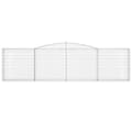 Miniatyrbillede 4 af 6: vidaXL buede gabionkurve 6 stk. 400x30x100/120 cm galvaniseret jern
