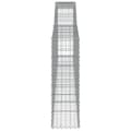 Miniatyrbillede 5 af 6: vidaXL buede gabionkurve 6 stk. 400x30x100/120 cm galvaniseret jern