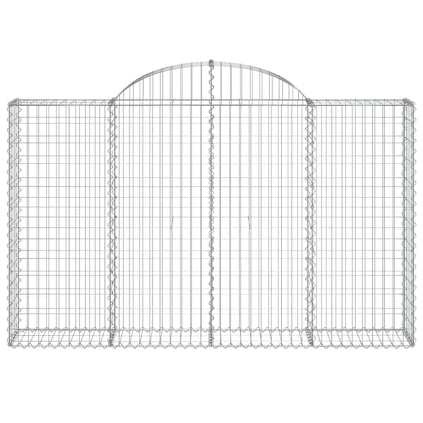 vidaXL Kaarevat kivikorit 13 kpl 200x30x120/140 cm galvanoitu rauta