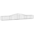 Miniatyrbillede 3 af 6: vidaXL buede gabionkurve 6 stk. 400x50x40/60 cm galvaniseret jern