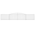 Miniatyrbillede 4 af 6: vidaXL buede gabionkurve 7 stk. 400x50x60/80 cm galvaniseret jern