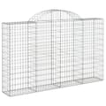 Pikkukuva 3 / 6: vidaXL Kaarevat kivikorit 6 kpl 200x30x120/140 cm galvanoitu rauta