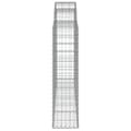 Pikkukuva 5 / 6: vidaXL Kaarevat kivikorit 6 kpl 200x30x120/140 cm galvanoitu rauta