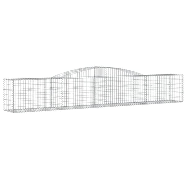 vidaXL Kaarevat kivikorit 10 kpl 400x50x60/80 cm galvanoitu rauta