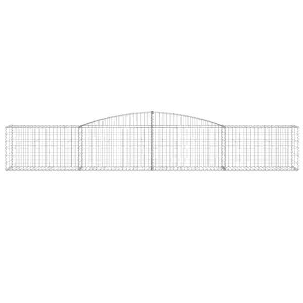 vidaXL Kaarevat kivikorit 10 kpl 400x50x60/80 cm galvanoitu rauta