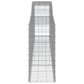 Miniatyrbilde 5 av 6: vidaXL Gabionkurver buede 5 stk 400x50x100/120 cm galvanisert jern